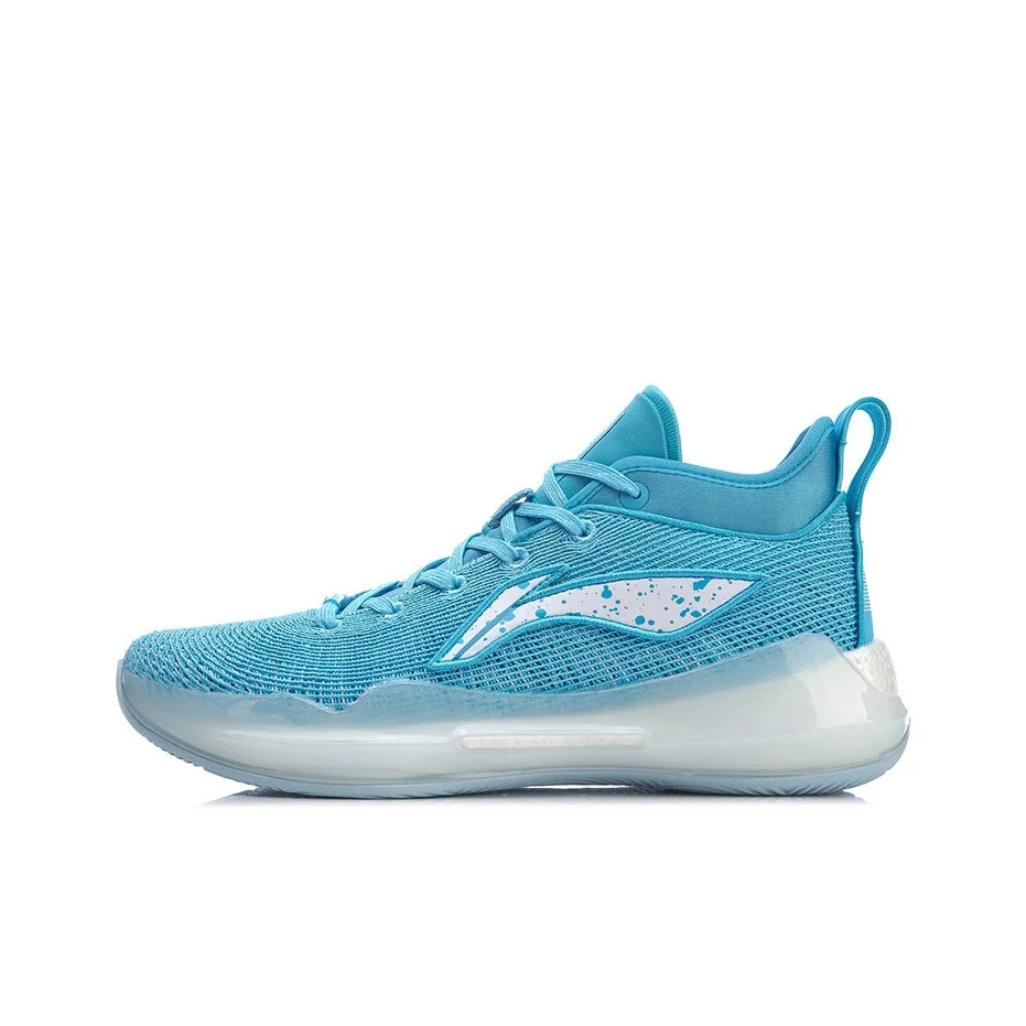 Li Ning YuShuai 13 Boom Basketball Shoes Men's Mid Top Blue/White ABAQ013-6