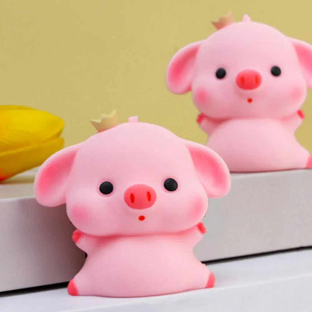 

Набор из 2 мягких игрушек-антистресс в виде свинок: сенсорные, для снятия напряжения, забавные, мультяшные, для подарков на день рождения и вечеринок