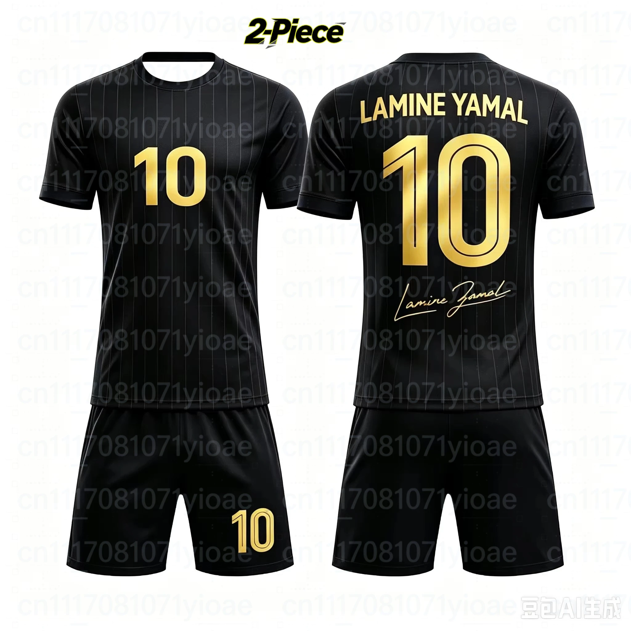 26/27 Hotsale Lamine Yamal Fan Nr. 10 Fußballtrikot & Shorts 2-teiliges Set, Einzelnes Oberteil Verfügbar, Sport-Trainingsanzug für Kinder – Detail 7