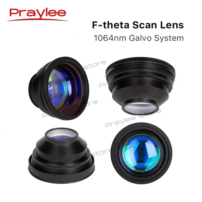 F-theta Scan Laser Lens 1064nm for Fiber Marking D150/200/300mm Focal Length 100-420mm M85 For YAG Fiber Laser Galvo System