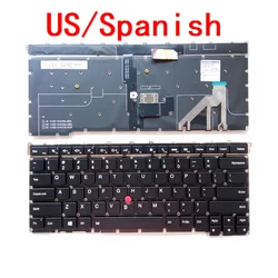 New US Spanish Laptop Backlit Keyboard For Lenovo Thinkpad X1 Carbon 3rd Gen 3 2015 Notebook PC Replacement