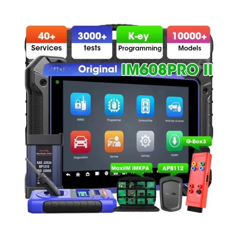 Picture 4: IM608pro II Automotive Locksmith Auto Key Programmer Car Obd2 Programming Machine Diagnostic Scanner Tool All Keys Lost
