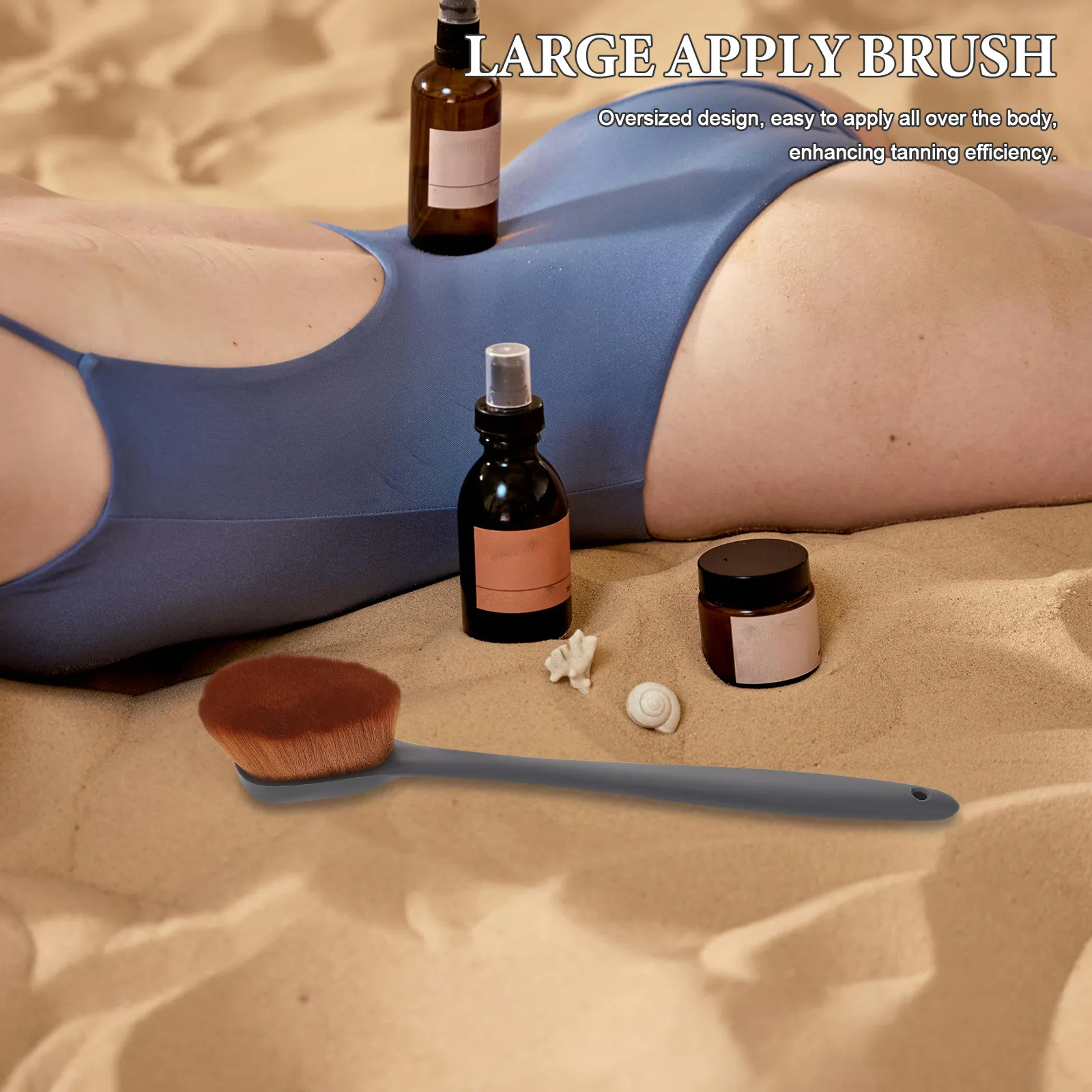 Extra Large Self Tanning Body Brush Back Lotion Applicator Cream Applicator for Moisturizer Body Butter Fast Even Coverage Fake
