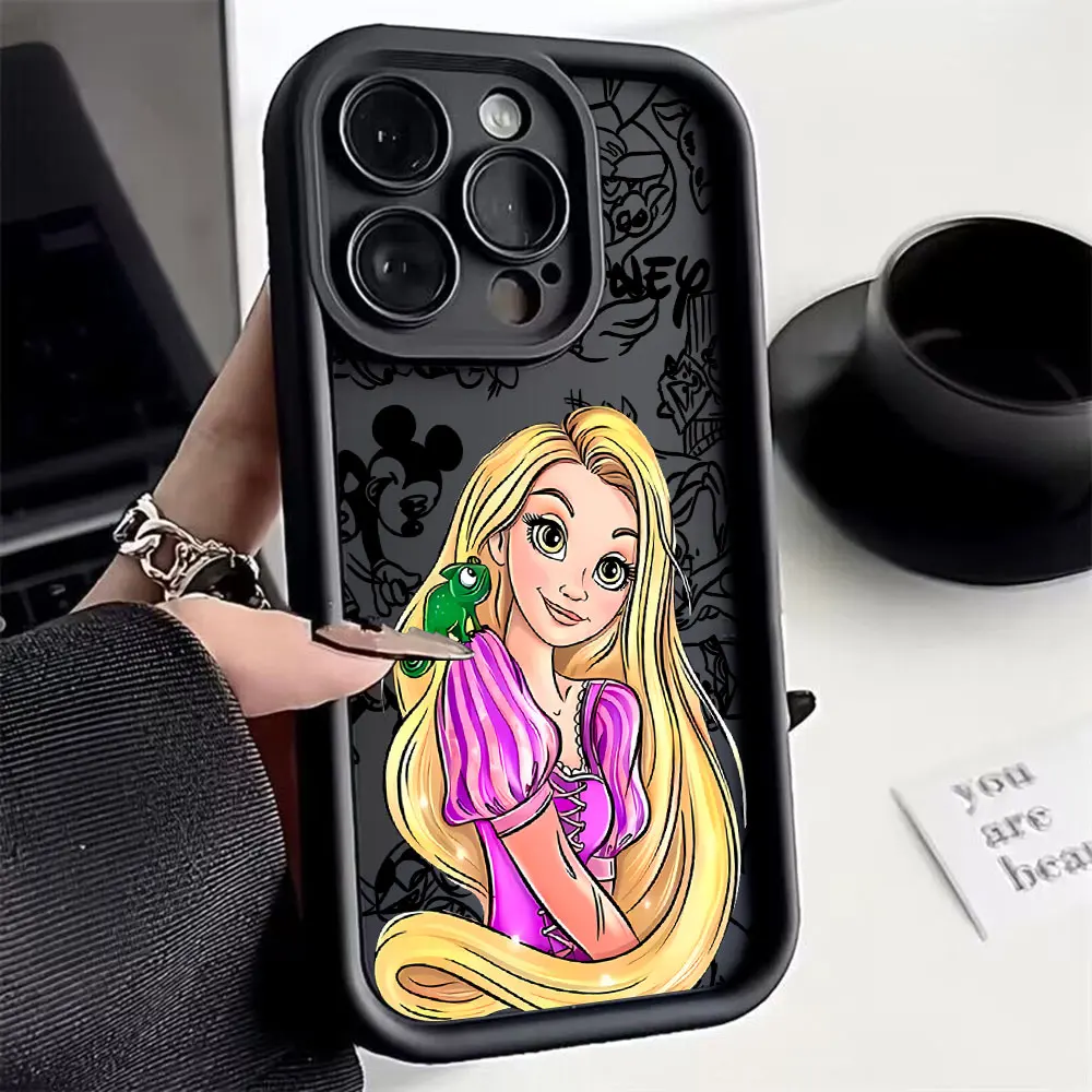 Cute Disney Princess Phone Case For Samsung A06 A05S A12 A13 A14 A15 A24 A23 A25 A33 A34 A35 A51 A52 A53 A54 A55 A73 5G Cover