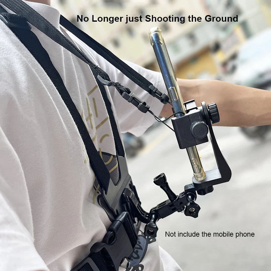 حزام الصدر تدوير الهاتف جبل للهواتف الذكية حزام الجسم تسخير حامل ل Gopro بطل 12 11 10 9 8 7 6 5 4 كاميرا Dji