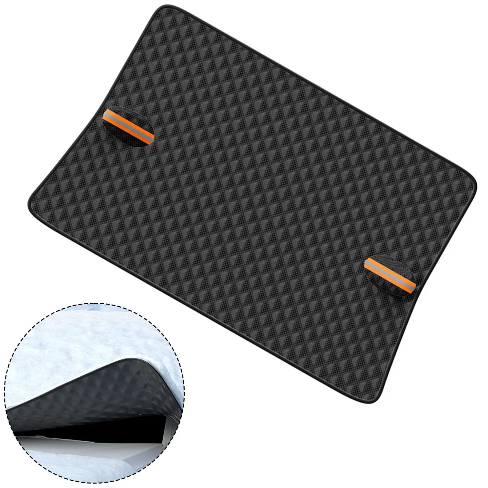 Portable Vehicle Windscreen Protector Efficiently Shields Against Cold Weather Effects while Being Space Saving in Storage