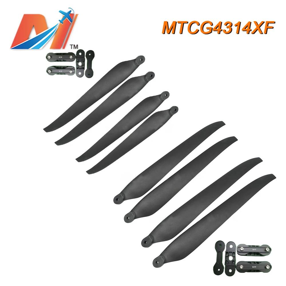 

4/8 Blades Maytech 4314 43Inch Carbon fiber and Nylon Alloy Propeller Folding Paddle for DIY Parts Heavy Load Agriculture Drones