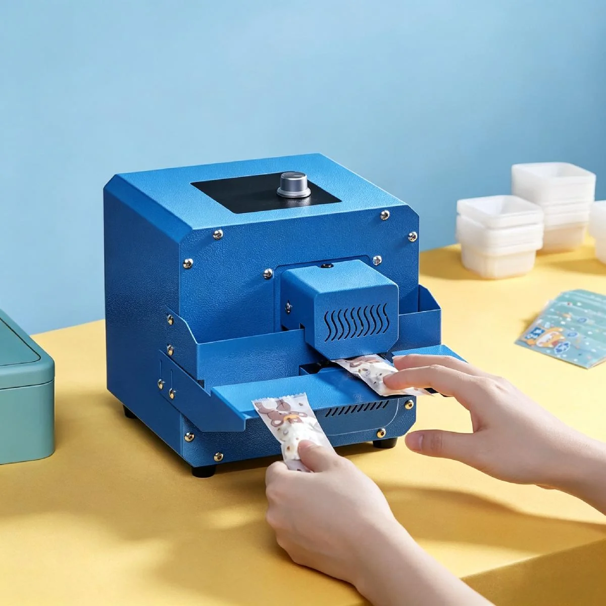 Commercial Bag Sealing Machine 220V/110V for Nougat Tea Egg Yolk Crisp Moon Cake Aluminum Foil Packaging Sealing Equipment