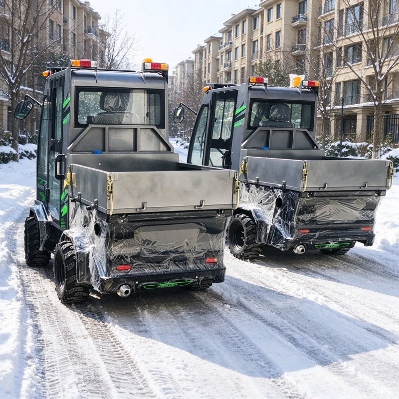 High Speed 800mm Width Snow Sweeper 25HP Engine Snow Thrower Ride On/Hand Push Motor & Gear