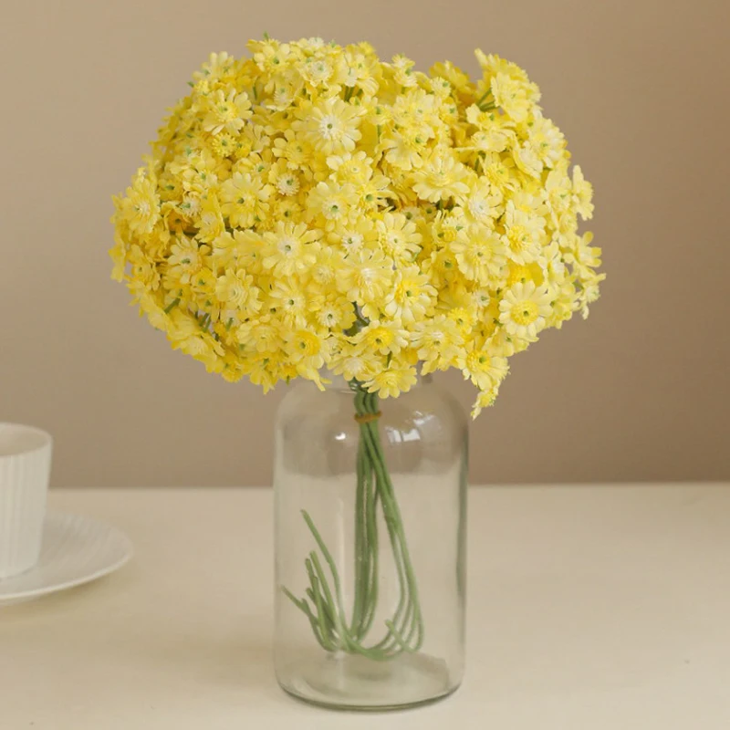 35 cm stile rurale fiore artificiale bouquet floreale fai da te materiali coordinati margherita artificiale piccola decorazione morbida per la casa fresca
