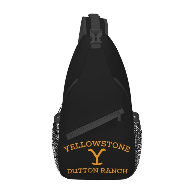 Cool Yellowstone-bandolera de hombro para hombre, bolso de viaje, senderismo, mochila cruzada de pecho, mochila de día