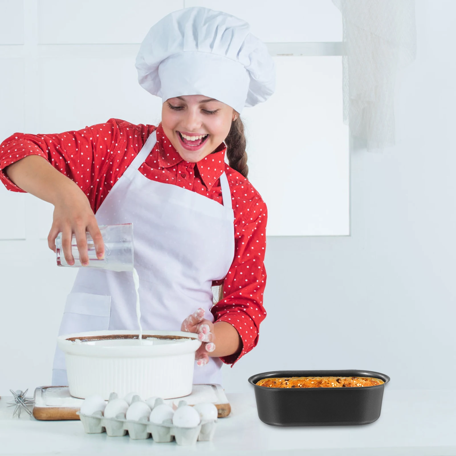 

Cake Mold Baking Tray Practical Tool Bread Nonstick Coating Toast DIY Professional Look Homemade Kitchen Barware Reusable Long