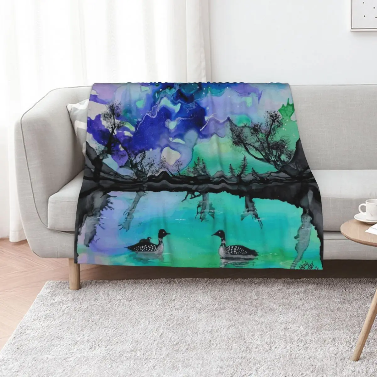 

Loonacy in Blue Throw Blanket christmas decoration Beach Luxury heavy to sleep Blankets