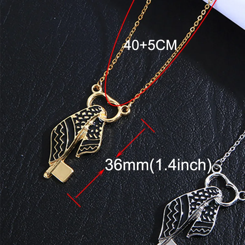 Minimalist Keffiyeh Key Shape Pendant Chain Necklaces Stainless Steel Scarf Shape Middle East Personalized Charm Jewelry