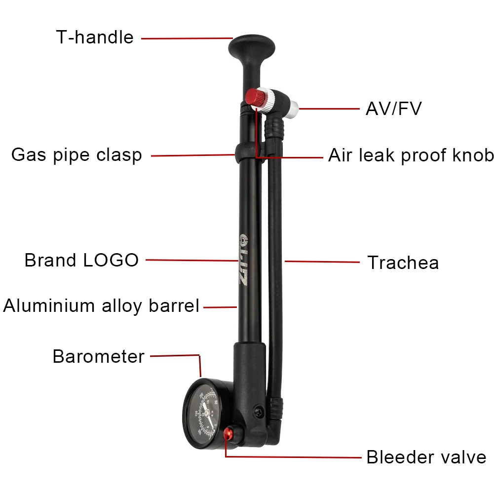 

300PSI велосипедный воздушный насос Schrader Presta клапан велосипедный воздушный амортизатор портативный велосипедный насос для передней вилки задняя подвеска