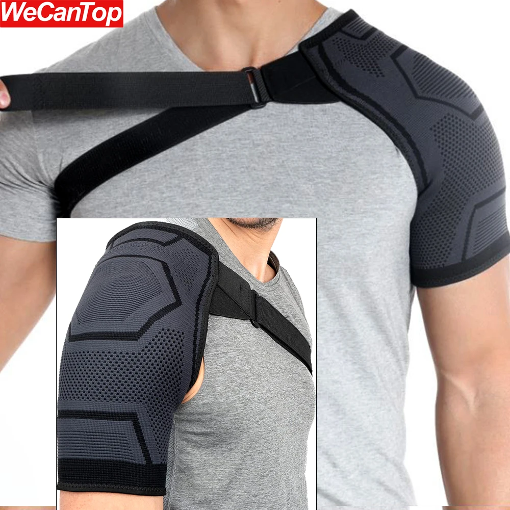 1PCS Adjustable Shoulder Brace for Pain Relief - Rotator Cuff Support,Arm Sling for Men & Women,Fits Left/Right,Prevents Strains