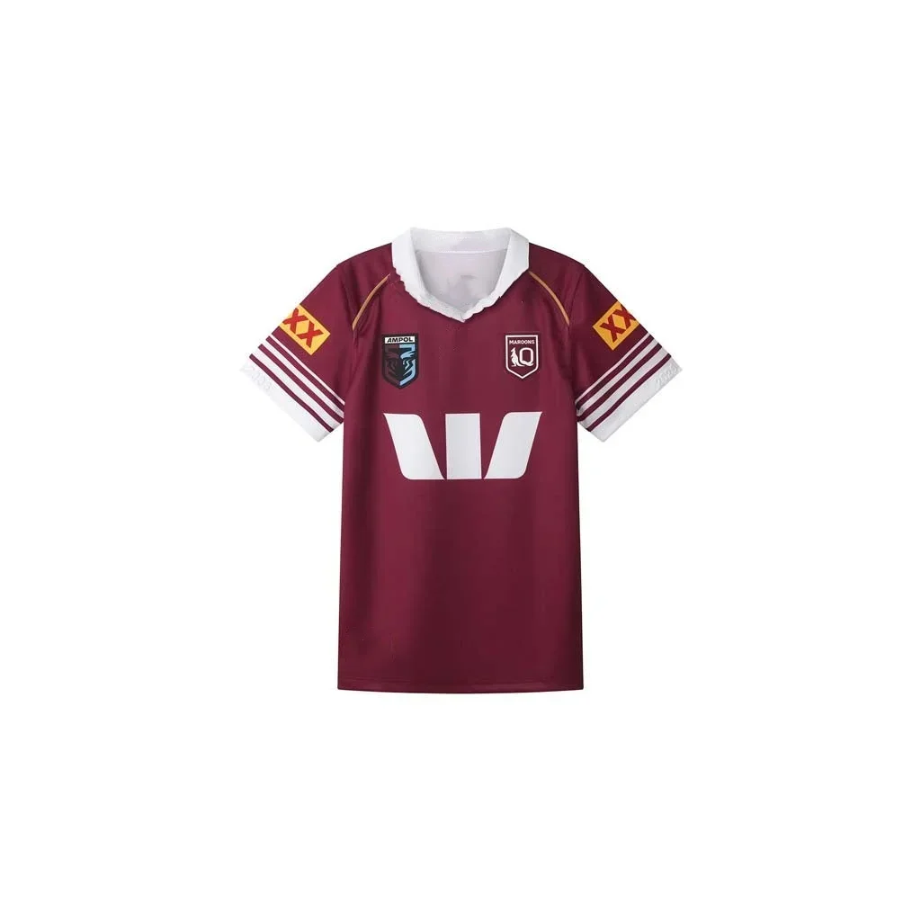 2026 Summer New Queensland Maroons State of Origin Jersey  Family Matching Y2K T-shirt Suitable for Daily and Training Wear