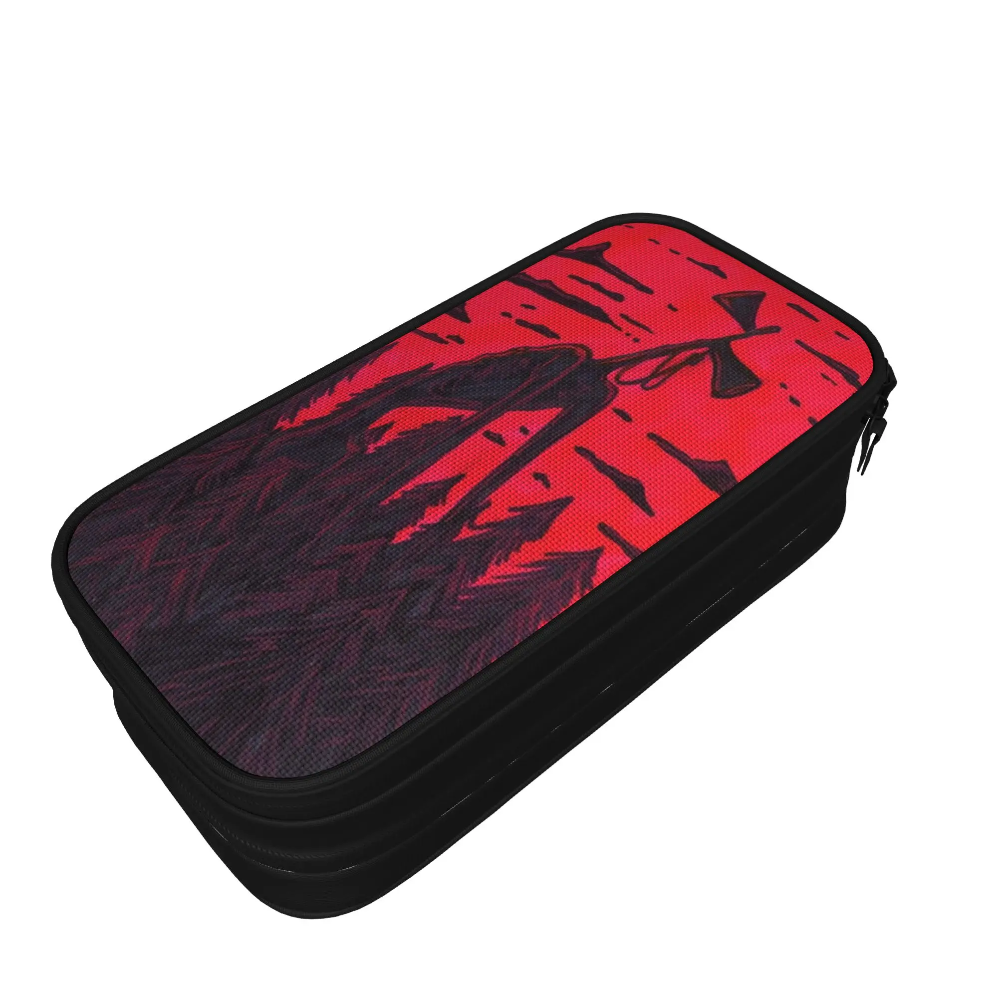 Siren Head In Dark Forest Pen Box Double Layer Large Capacity School Accessories  Pencil Bag Suprise Gift
