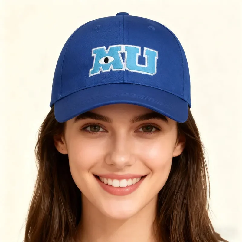 New Fashion High Quality Men Baseball Cap Monsters University Letters Embroidery Caps Blue Hat Sun Shield Hats snapback hats
