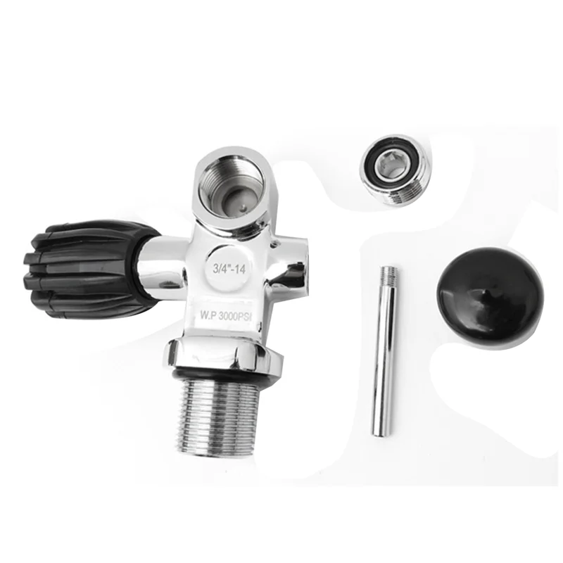 고압 스쿠버 다이빙 탱크 밸브 실린더 감압 밸브, 3000Psi 250Bar 3/4-14NPS