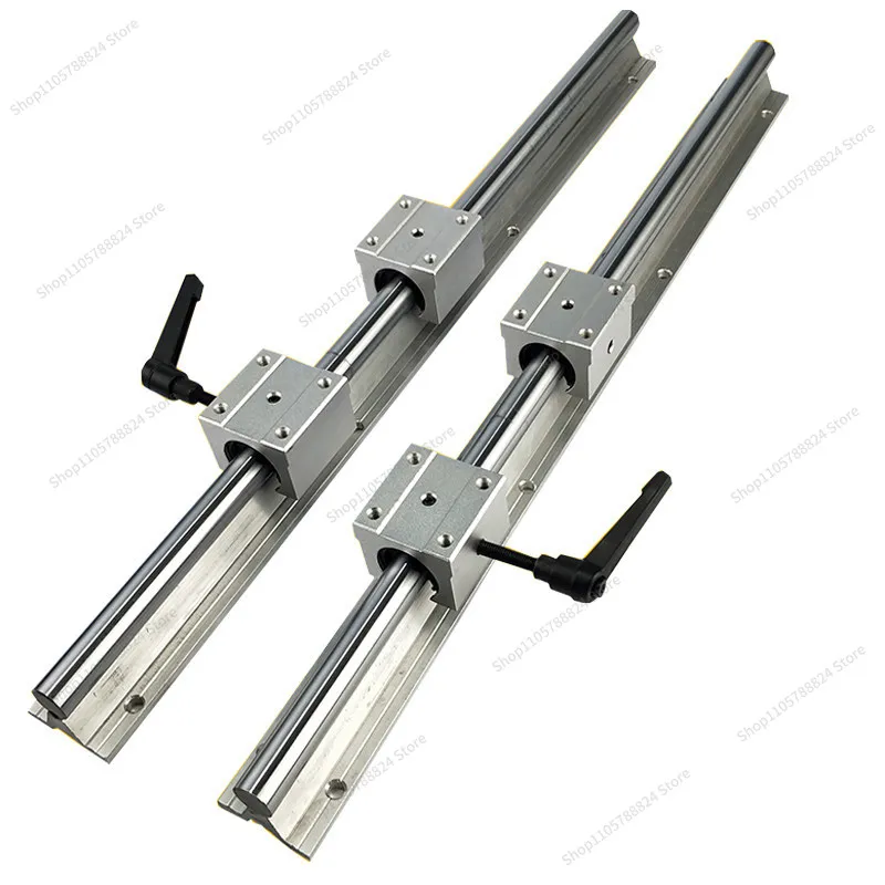 For SBR Cylindrical Guide Aluminum Support Light Axis Rail Guide Straight Line High Precision Push Table Saw Hand Push