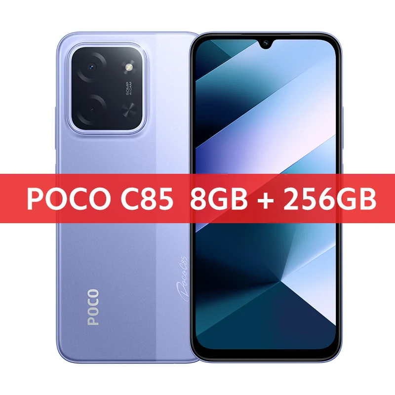 NEW POCO C85 Global Version Smartphone NFC MediaTek Helio G81-Ultra 6.9" Dot Drop Display 50MP Main Camera 6000mAh 33W Charging