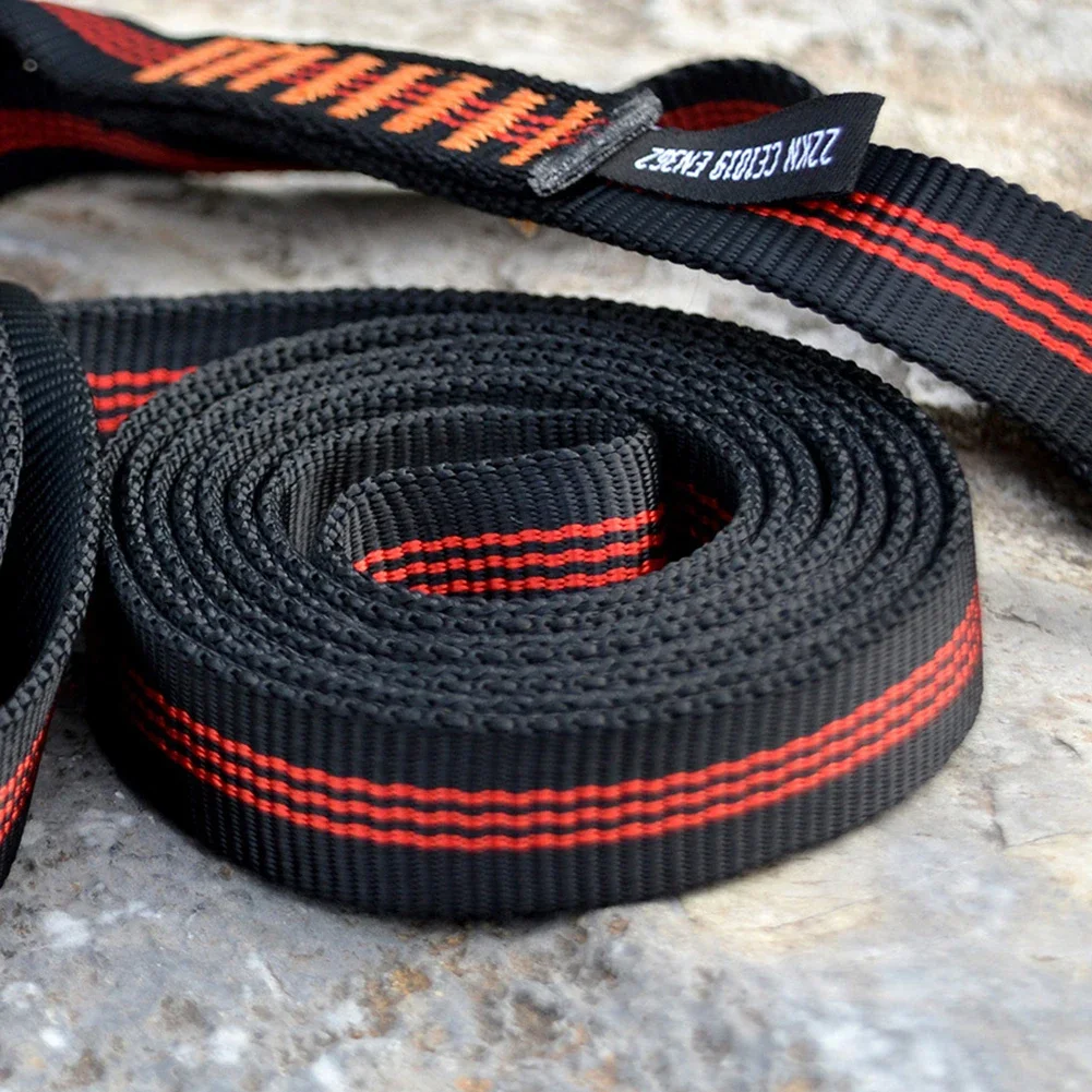 22KN Polyester Webbing Strap Sling Bearing Cord  For Rock Climbing  Tree Arborist Load-bearing Bandlet Mountaineering Equipment