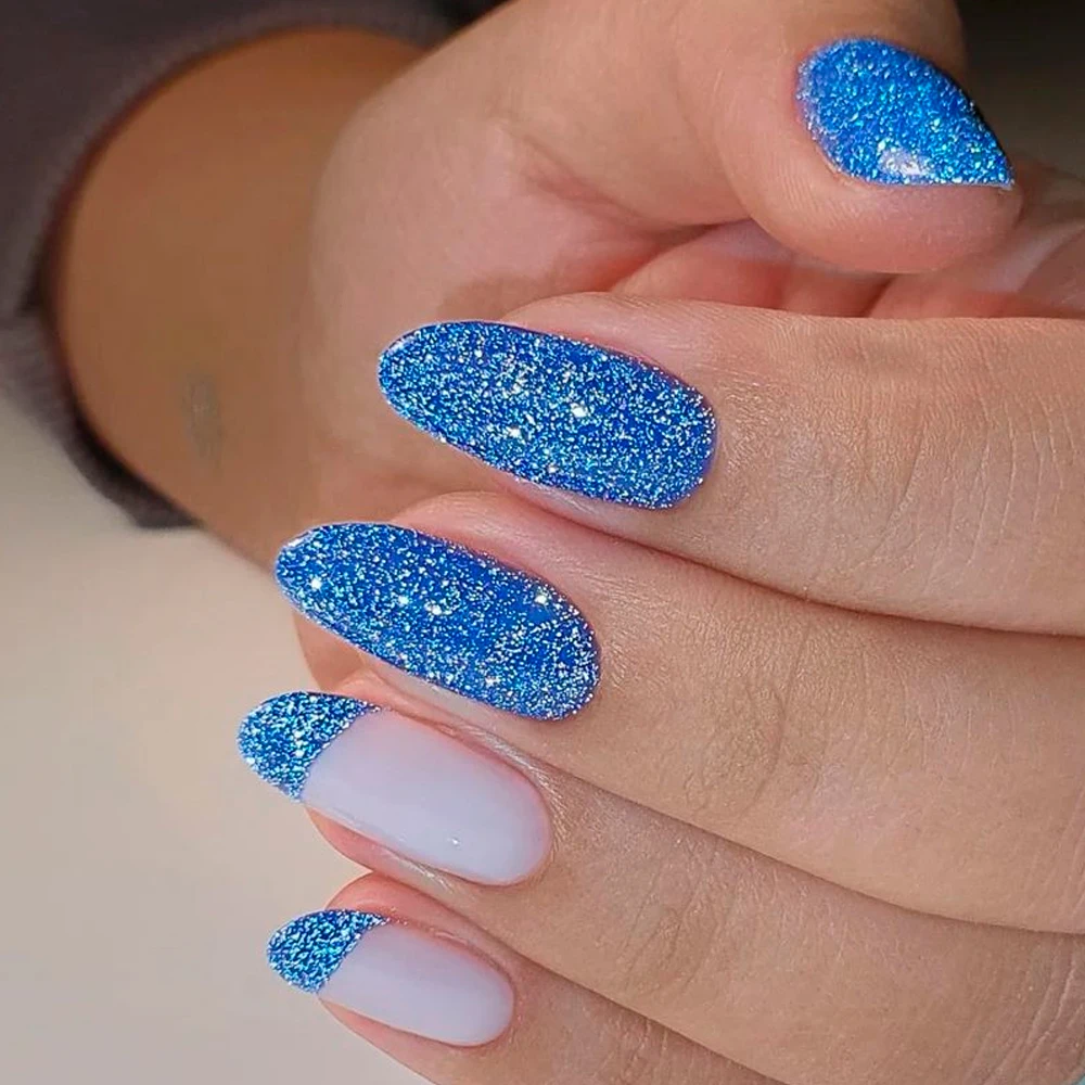 KODIES GEL Reflektierender Gel-Nagellack, Decklack, 2-in-1, UV-Glitzer, funkelnder, reflektierender Gel-Lack, semi-permanente Maniküre für Nägel, Kunst