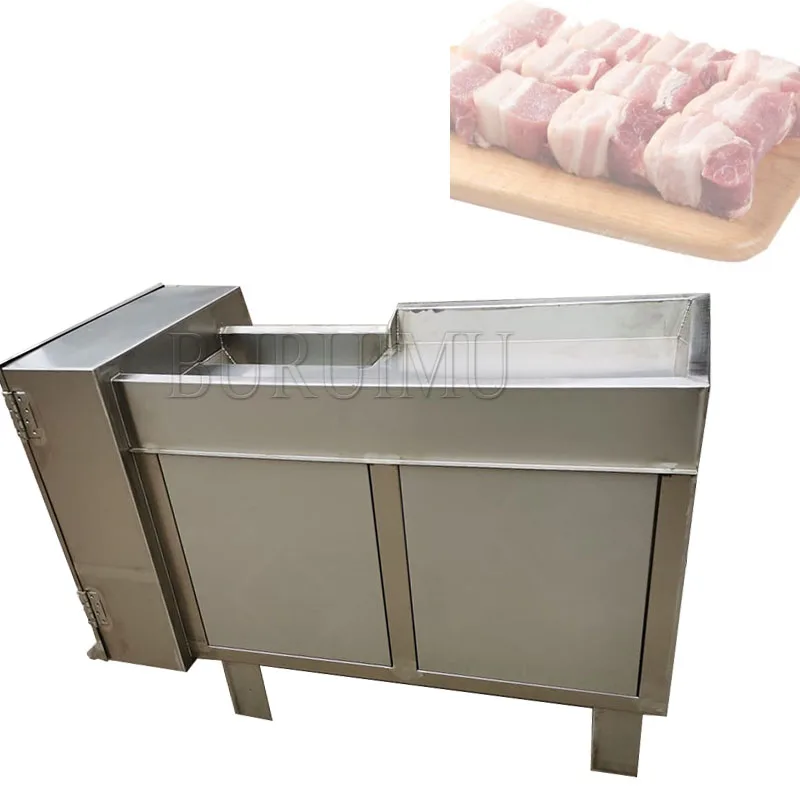 Fast Frozen Meat Cube Cutting Machine Frozen Chicken Duck Meat Beef Dicer Cutter Whole Chicken With Bone Dicing Machine