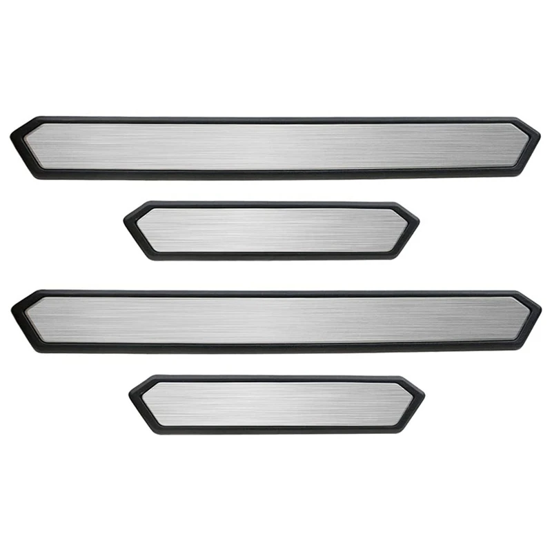 Interior Accessories Door Sill Protector Compatible For Toyota Rav4 2019 2020,RAV4 Door Step Plate