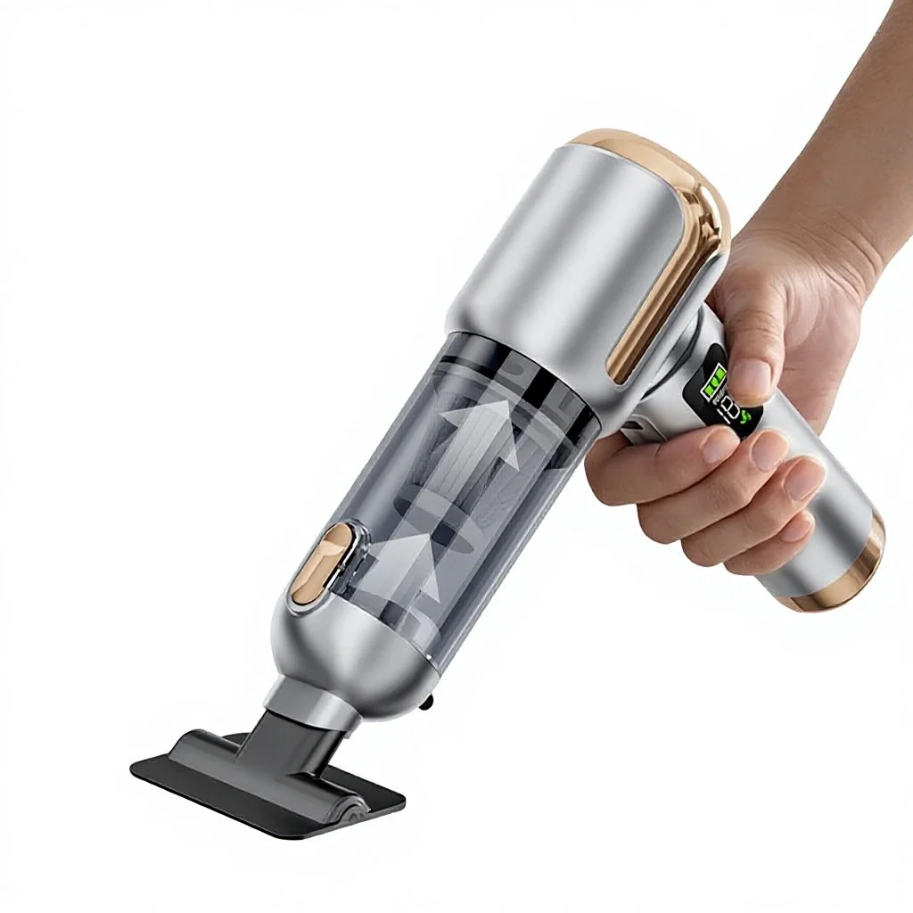 Car Blowing Suction Charging Four-in-One Vacuum Cleaner Home Car Dual-Use Wireless Brushless High-Power Bagless