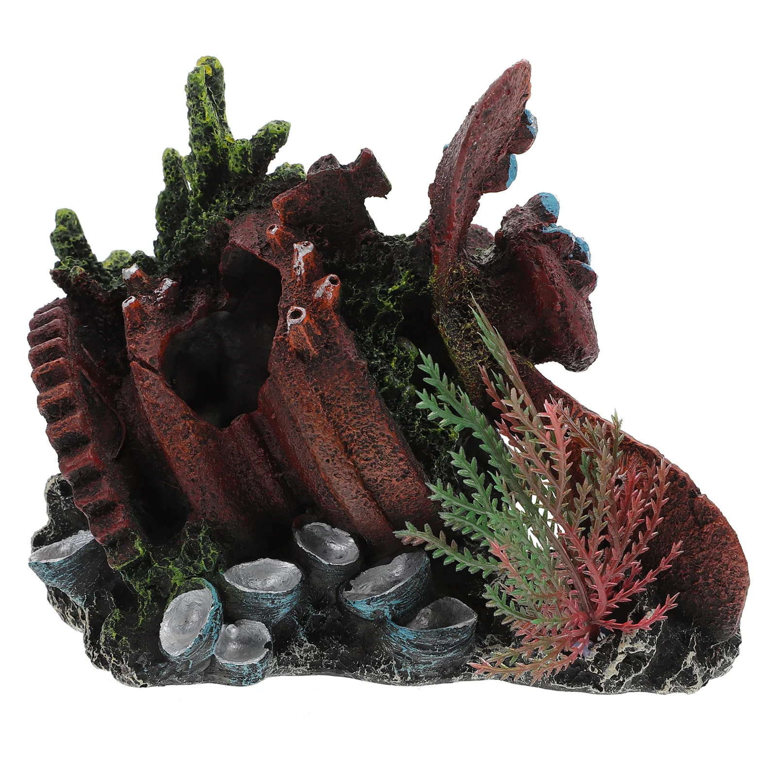 

Aquarium Wreckage Resin Decoration High-End Wreckage Sculpture Aquarium Resin Ornament Fish Tank Landscaping