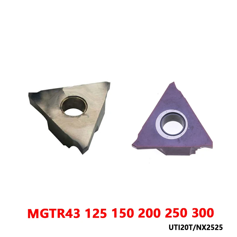 MGTR MGTR43125 MGTR43200 MGTR43230 MGTR43250 MGTR43300 MGTR43350 NX2525 UTI20T VP20MF CNC Grooving Inserts Lathe Turnig Tools