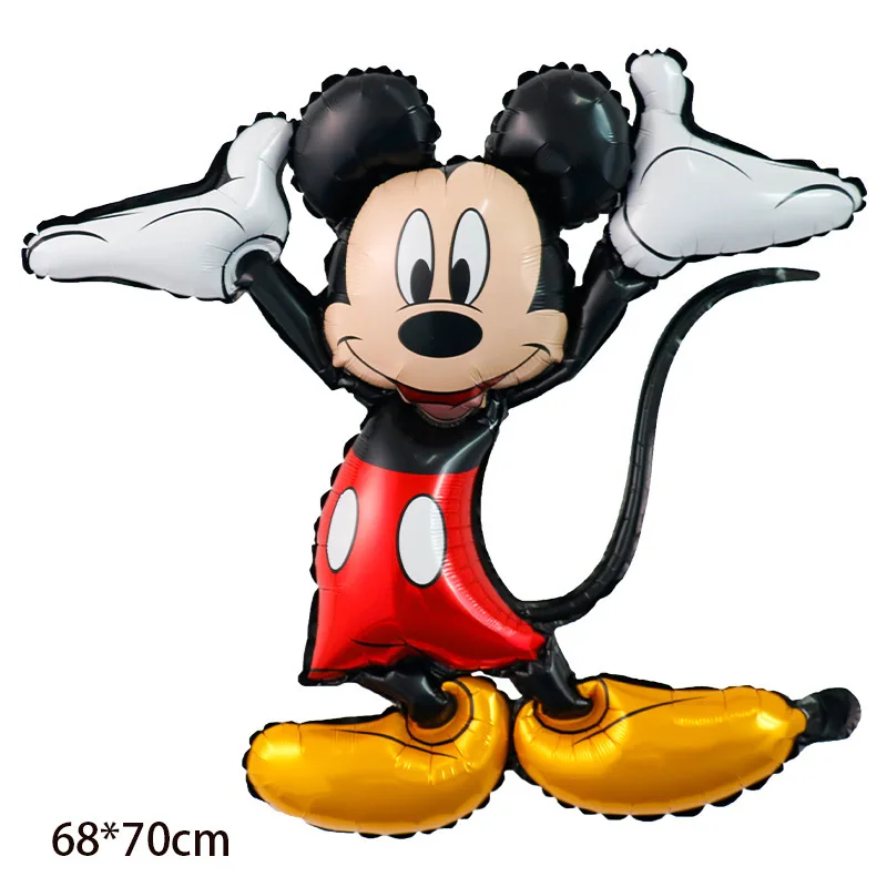 Disnay Mickey Mouse globo pastel Cupcake Topper rojo negro Mickey tema decoración de fiesta de cumpleaños regalos de Baby Shower juguete decoración suministros