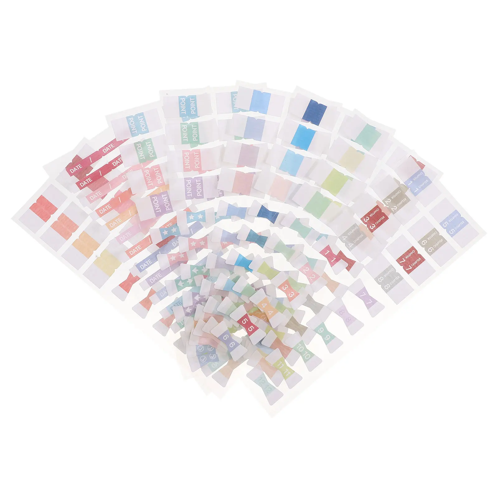 

3 Bags Paper Page Tabs Self-Adhesive Marker Stickers Set for Books Notebooks Office School Use Writable Sticky Memo Pads