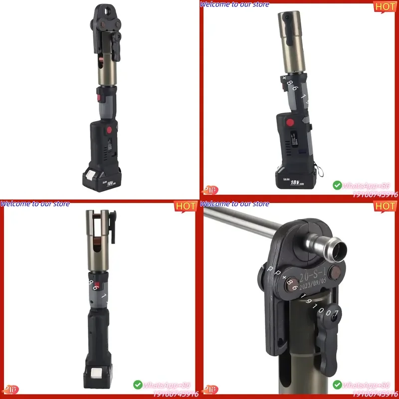 CE Certificate ES-1550 Battery Powered Hydraulic Pipe Crimping Tools Cordless Electric Pipe Tool