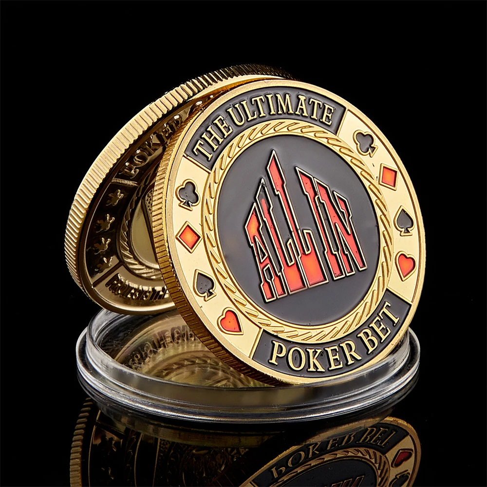 The Ultimate Poker Bet "ALL IN" Poker Chip Guard Las Vegas Token Coin Collection