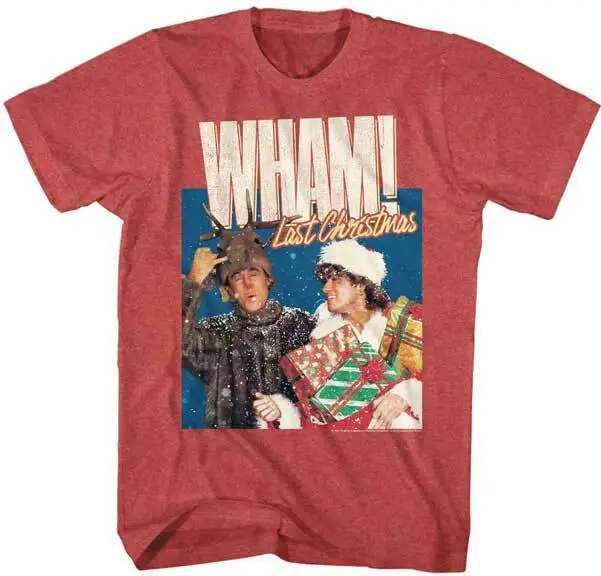 Wham Last Christmas Album Cover Vintage Men's T Shirt 80's Pop Band Music Merch