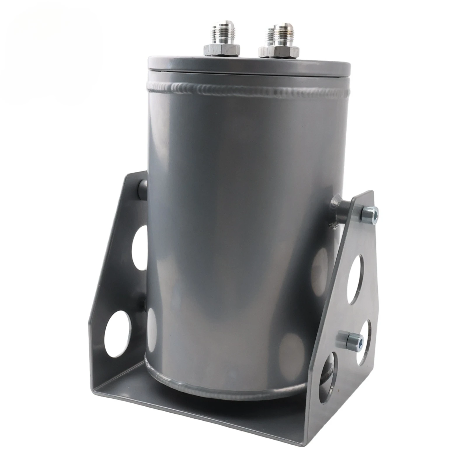 Racing  Surge Tank Swirl Pot Prevent Fuel Starvation Fit 2 Single Fuel Pumps Auxiliary Fuel Reservoir For Drift Track Car