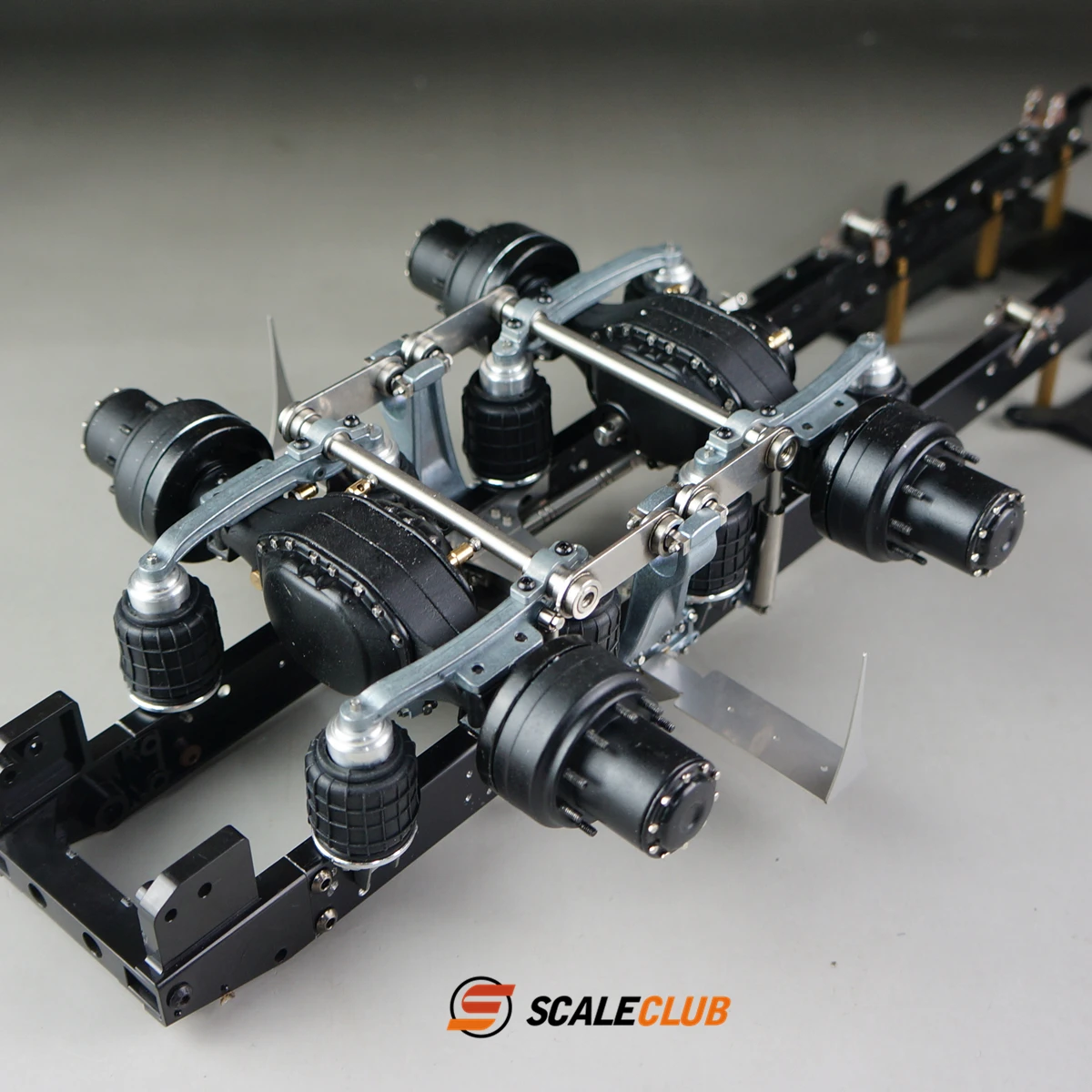 Scaleclub 1/14 Single Holder 8 Air Bag Tandem Suspension System Suitable For Tamiya Lesu For Man Car Parts