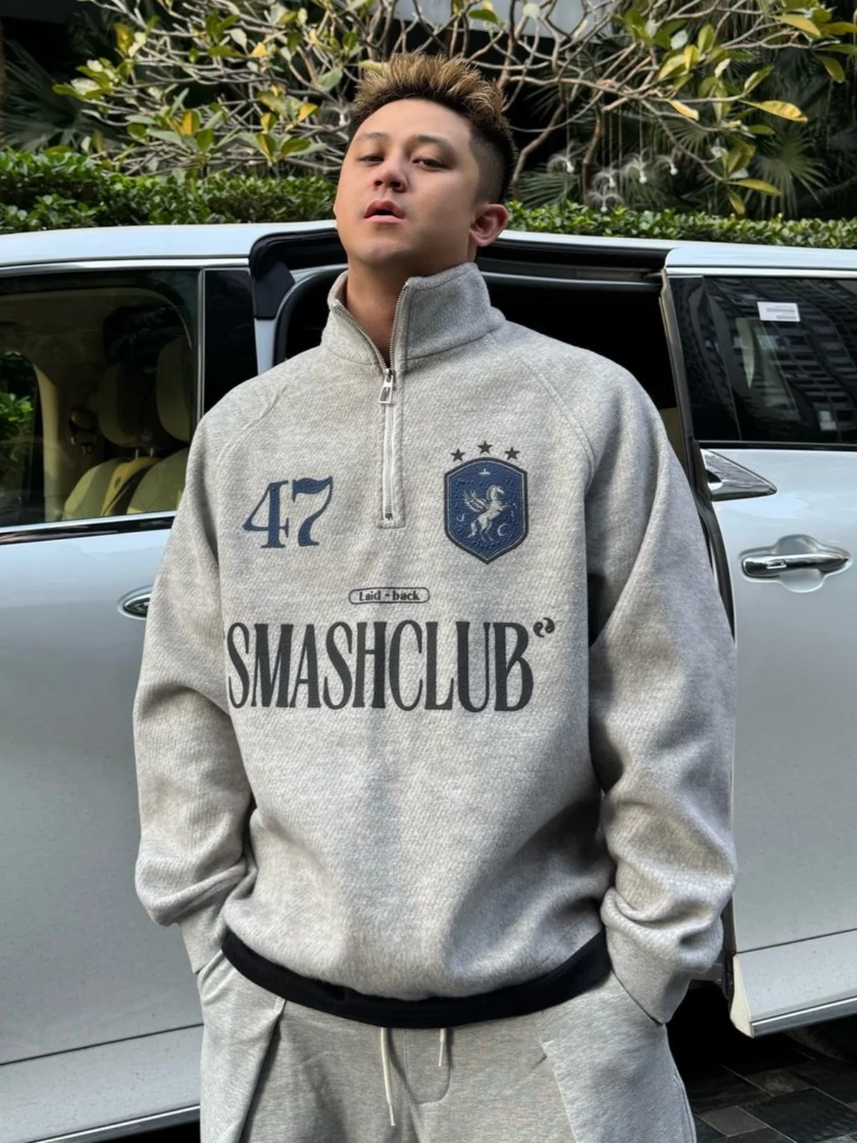 

Men's Fashionable Hoodie Sweatshirt Thickened Fleece Lined Stand Collar Zipper Design Casual Wear All Seasons Cotton Polyeste...