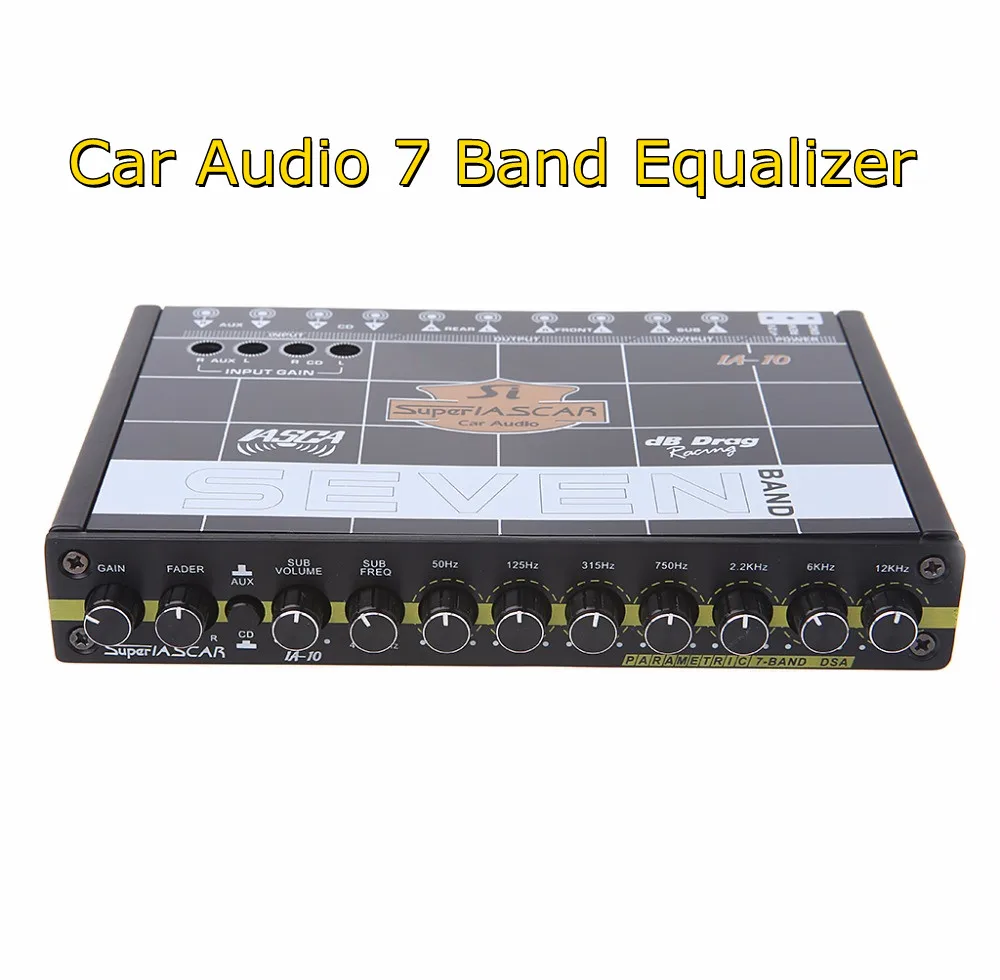 

High Quality 1 Set Car Audio 7 Band Equalizer Modified Car EQ Equalizer Class Fever Audio Car Tuner