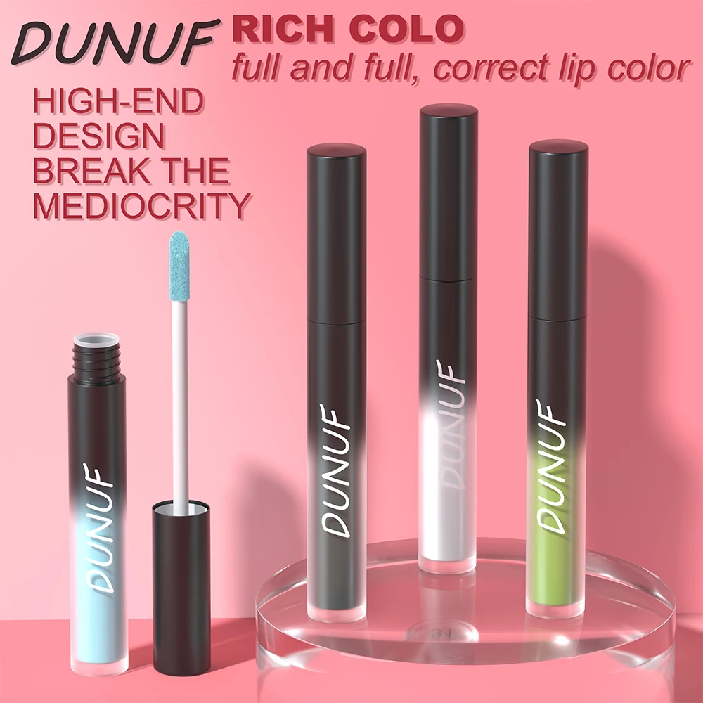 DUNUF 32 Multi-purpose Matte Lip Glaze Long-lasting Moisturizing Non-stick Halloween Lip Gloss Lipstick