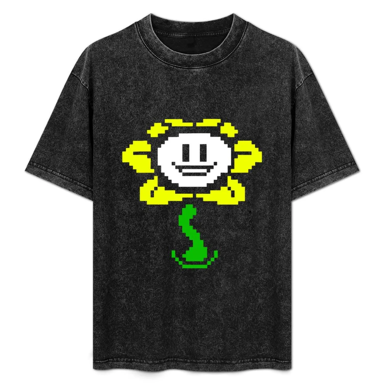 Flowey Undertale Sprite Flower Undertale Male Medium Royal Blue T-Shirt aesthetic clothes plus size tops workout shirts for men