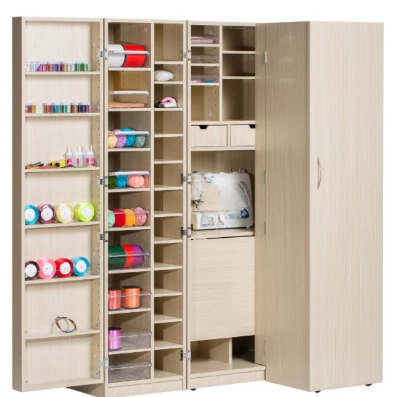 

Multifunctional folding storage cabinet DIY hand sewing tool cabinet