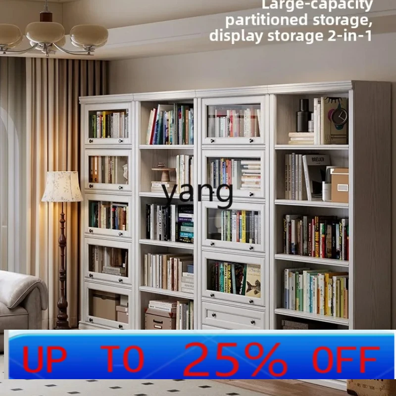 

LH wooden bookshelf integrated wall bookcase household storage storage living room storage display shelf