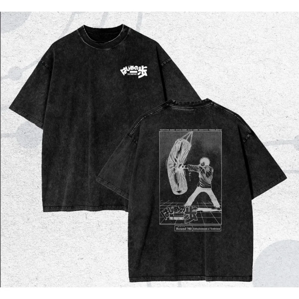 Hajime No Ippo Kamogawa Boxing Gym KBG T-Shirts Merch Summer Unisex Short Sleeve Tee Cotton T-shirts Streetwear T-Shirt y2k Top