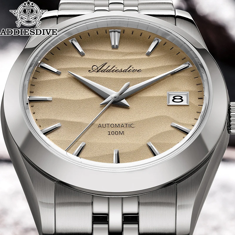 

ADDIESDIVE Роскошные мужские часы 38 мм супер светящиеся водонепроницаемые наручные часы с сапфировым стеклом механические автоматические мужские часы AD2059