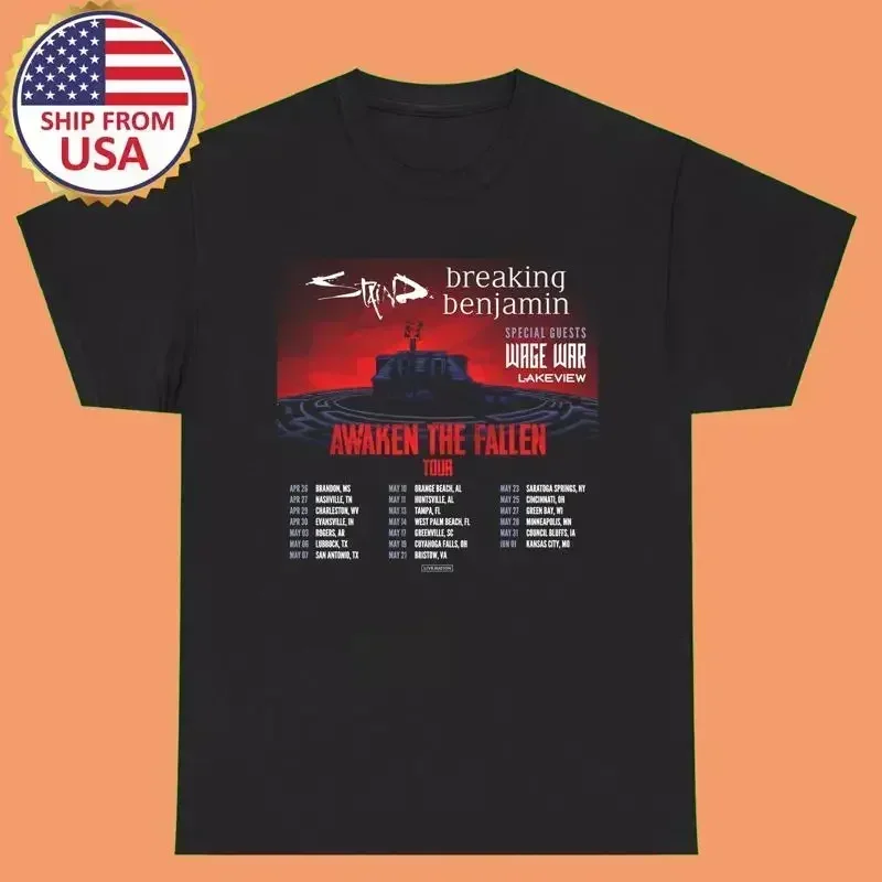 STAIND BAND AWAKEN THE FALLEN TOUR T Shirt Full Size S 5XL