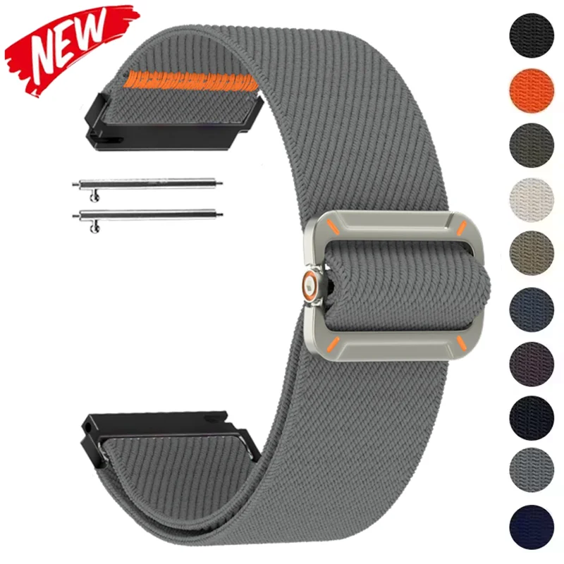 Correa de reloj de 22mm para Xiaomi Watch 2 Pro S4 sport S3 S2 S1 Active/Mi Watch color 2 Smartwatch relojes pulsera elástica de nailon